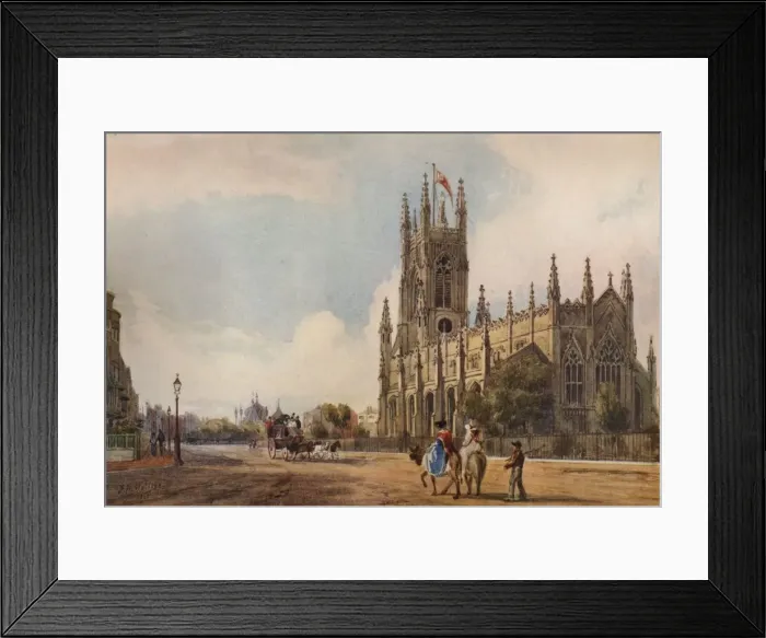 Framed Print : St. Peters Church, Brighton, 1840, (1938). Artist: Frederick William Woledge Framed Print : St. Peters Church, Brighton, 1840, (1938). Artist: Frederick William Woledge