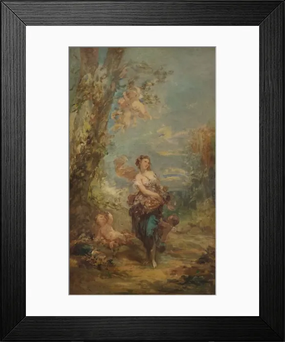 Framed Print : Spring, c1802, (1938). Artist: Marguerite Gerard Framed Print : Spring, c1802, (1938). Artist: Marguerite Gerard