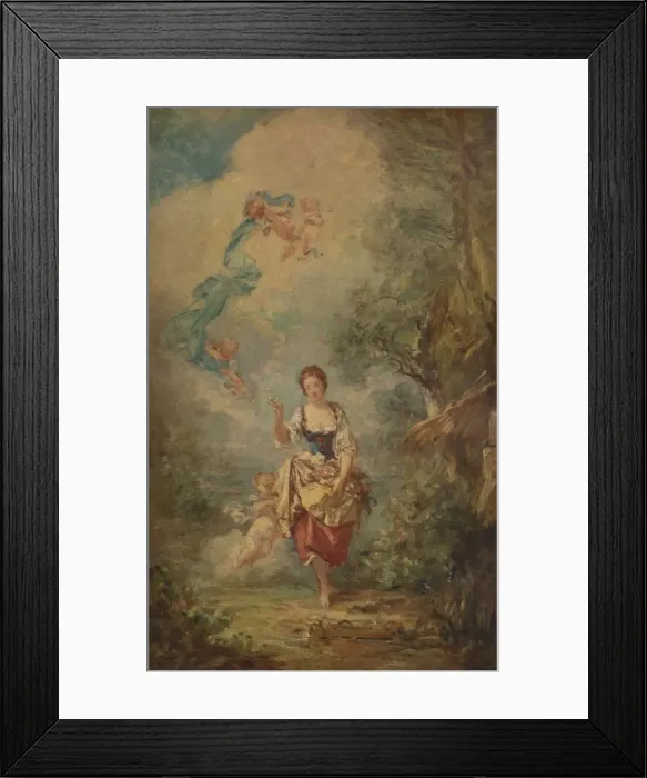 Framed Print : Summer, c1802, (1938). Artist: Marguerite Gerard Framed Print : Summer, c1802, (1938). Artist: Marguerite Gerard