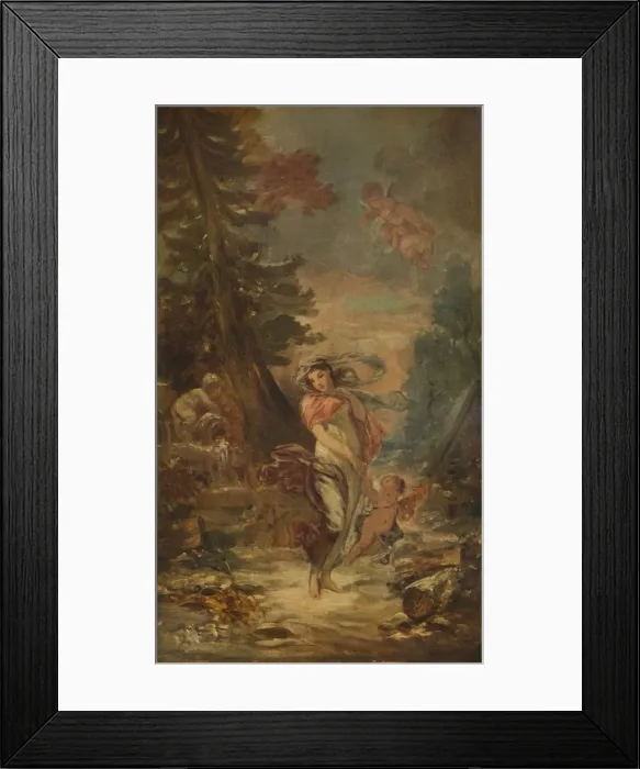 Framed Print : Winter, c1802, (1938). Artist: Marguerite Gerard Framed Print : Winter, c1802, (1938). Artist: Marguerite Gerard