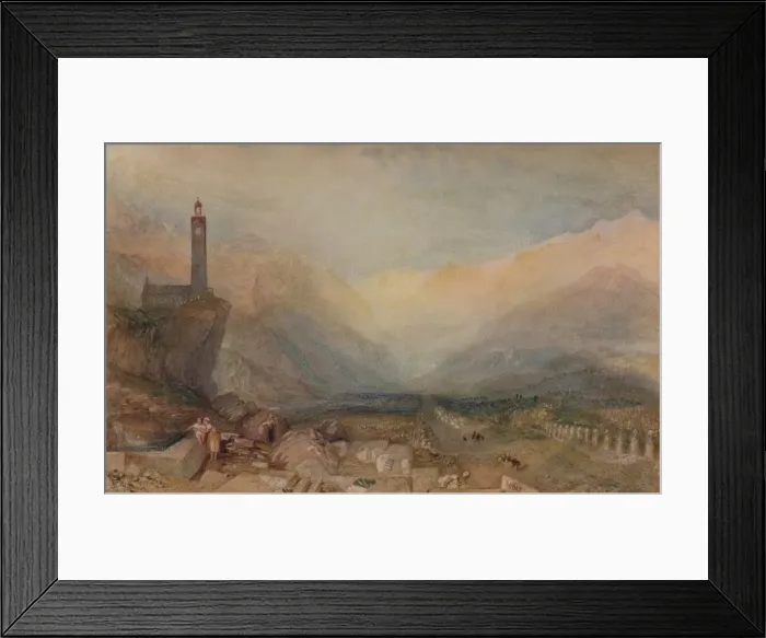 Framed Print : The Splugen Pass, c1841, (1938). Artist: JMW Turner Framed Print : The Splugen Pass, c1841, (1938). Artist: JMW Turner