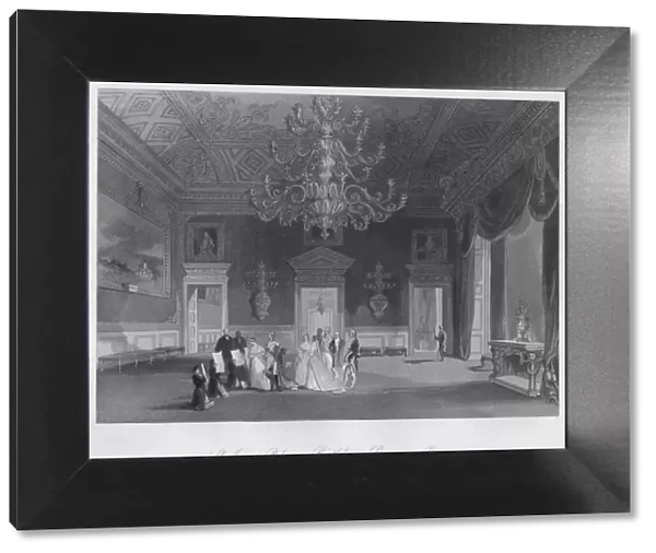St. Jamess Palace. Birthday. Drawing Room, c1841. Artist: Henry Melville