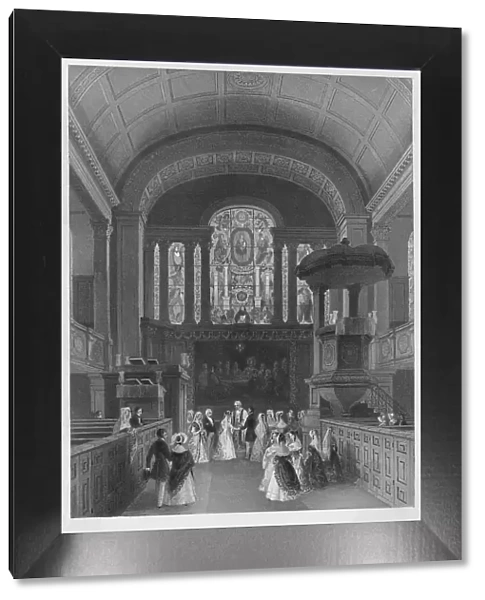St. Georges Church, Hanover Square. Celebration of a Noble Marriage, c1841. Artist: Henry Melville