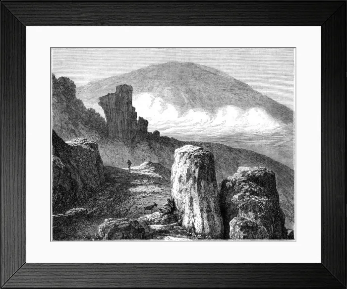 Framed Print : The Brocken, or Blocksberg, Harz Mountains, Germany, 19th century. Artist: Francois Stroobant Framed Print : The Brocken, or Blocksberg, Harz Mountains, Germany, 19th century. Artist: Francois Stroobant