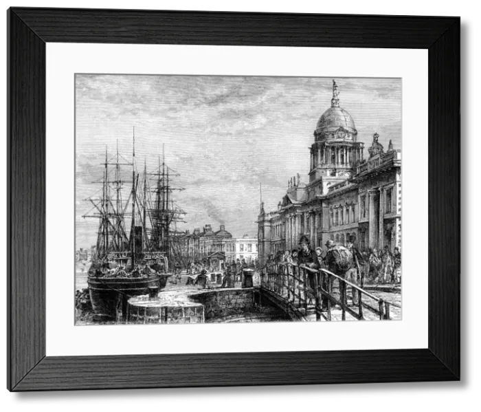 Framed Print : Dublin, Ireland, 19th century. Artist: Weber Framed Print : Dublin, Ireland, 19th century. Artist: Weber