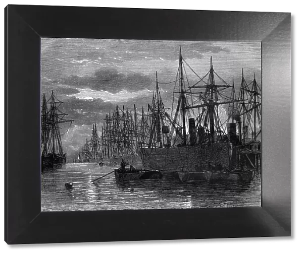 The River Thames, 19th century. Artist: W May