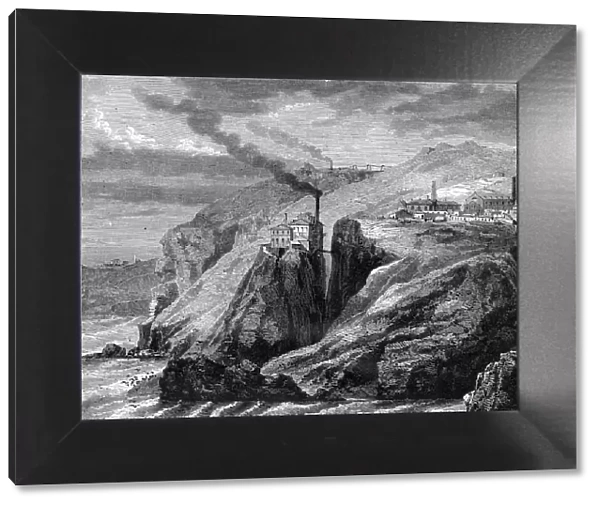 A view of Cornwall, England, 19th century. Artist: Jean Baptiste Henri Durand Brager