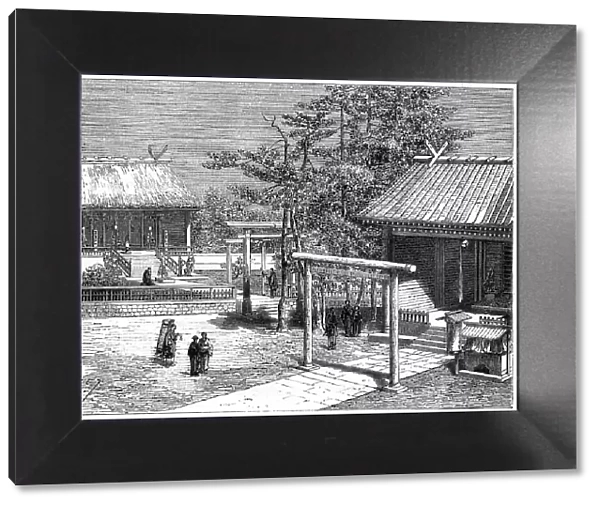 Shinto temple, Japan, 19th century. Artist: E Therond