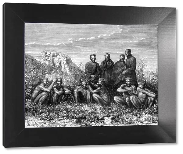 Zulus, Natal, South Africa, 19th century. Artist: St de Dree