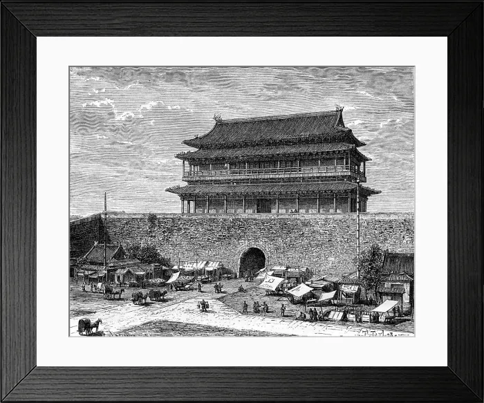 Framed Print : Tiananmen Gate, Peking, China, 19th century. Artist: C Laplante Framed Print : Tiananmen Gate, Peking, China, 19th century. Artist: C Laplante