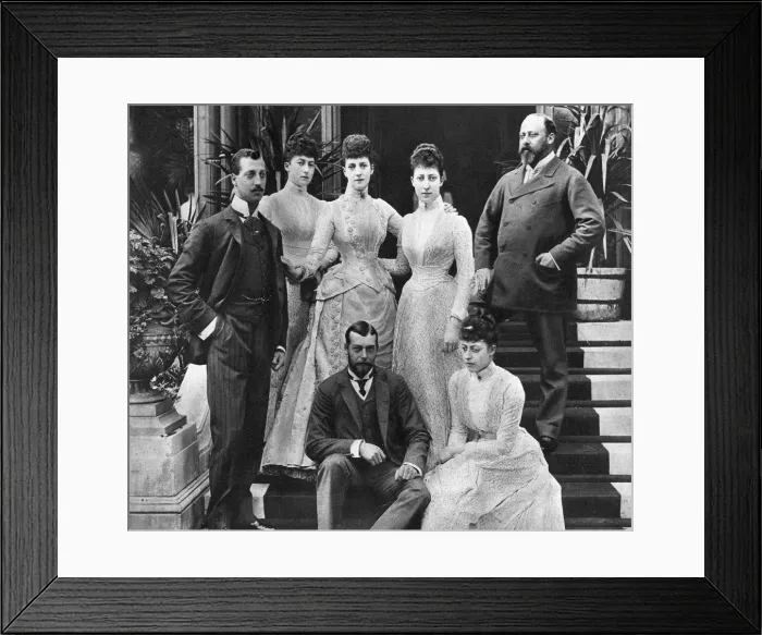 Framed Print : King Edward VIIs family, Marlborough House, London, c1890 (1935) Framed Print : King Edward VIIs family, Marlborough House, London, c1890 (1935)