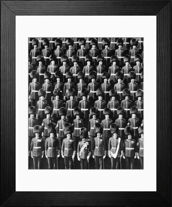 Framed Print : The King and his guards, 1935 Framed Print : The King and his guards, 1935