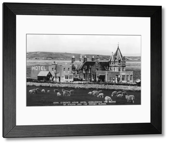 Framed Print : The John O Groats House Hotel, John O Groats, Highlands, Scotland, early 20th century Framed Print : The John O Groats House Hotel, John O Groats, Highlands, Scotland, early 20th century