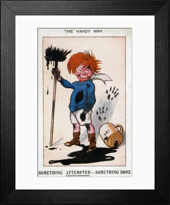 Framed Print : The Handy Man, 1913 Framed Print : The Handy Man, 1913