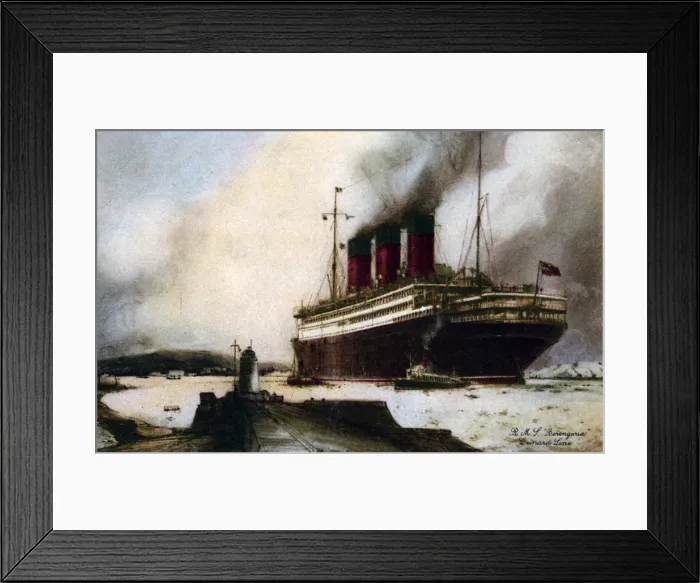 Framed Print : The ocean liner RMS Berengaria, 20th century Framed Print : The ocean liner RMS Berengaria, 20th century