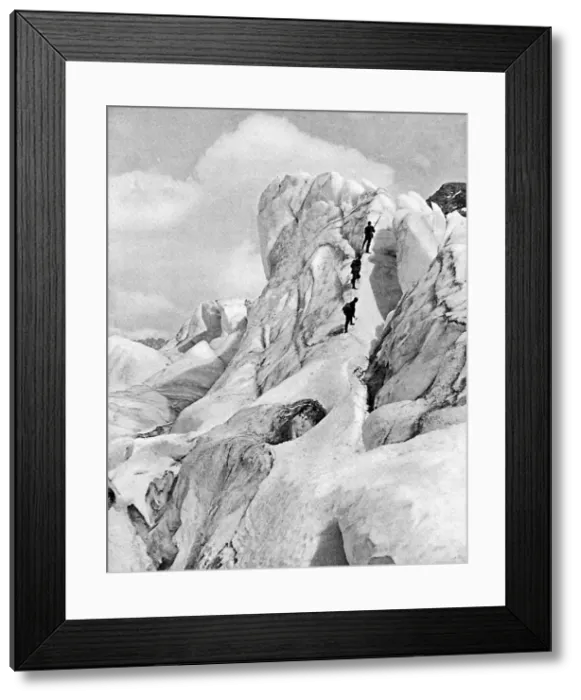 Framed Print : The Bernina Range, Alps, early 20th century Framed Print : The Bernina Range, Alps, early 20th century