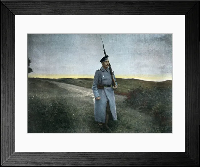 Framed Print : Russian sentry, c1890. Artist: Gillot Framed Print : Russian sentry, c1890. Artist: Gillot