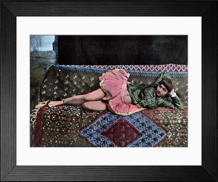 Framed Print : Persian woman in a harem, c1890. Artist: Gillot Framed Print : Persian woman in a harem, c1890. Artist: Gillot
