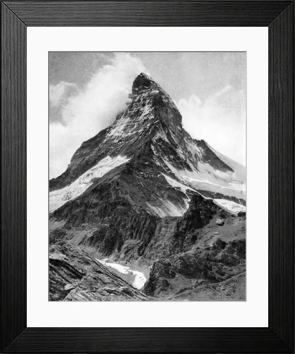 Framed Print : The Matterhorn, the Alps, 20th century Framed Print : The Matterhorn, the Alps, 20th century