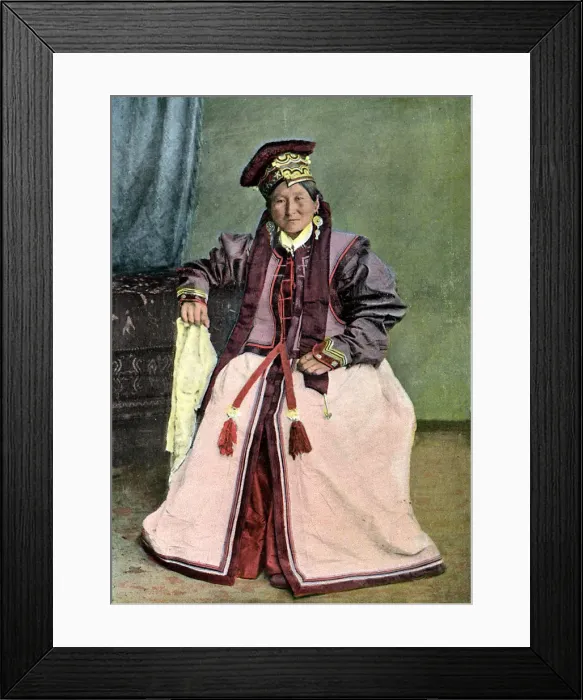Framed Print : Kalmyk princess, c1890 Framed Print : Kalmyk princess, c1890