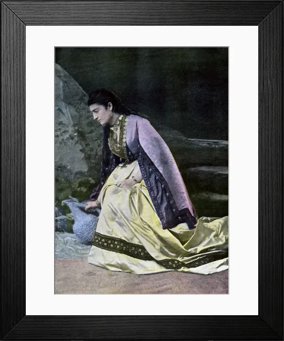 Framed Print : Mingrelien woman collecting water, c1890 Framed Print : Mingrelien woman collecting water, c1890
