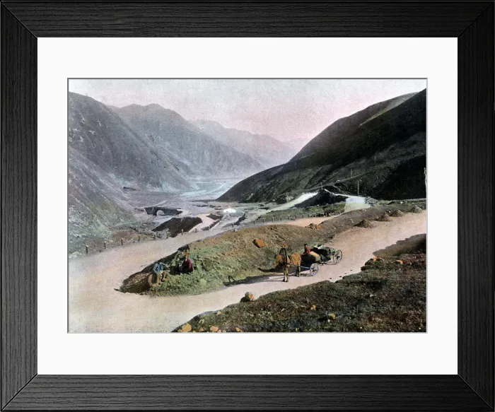 Framed Print : Georgian Military Road, c1890. Artist: Gillot Framed Print : Georgian Military Road, c1890. Artist: Gillot