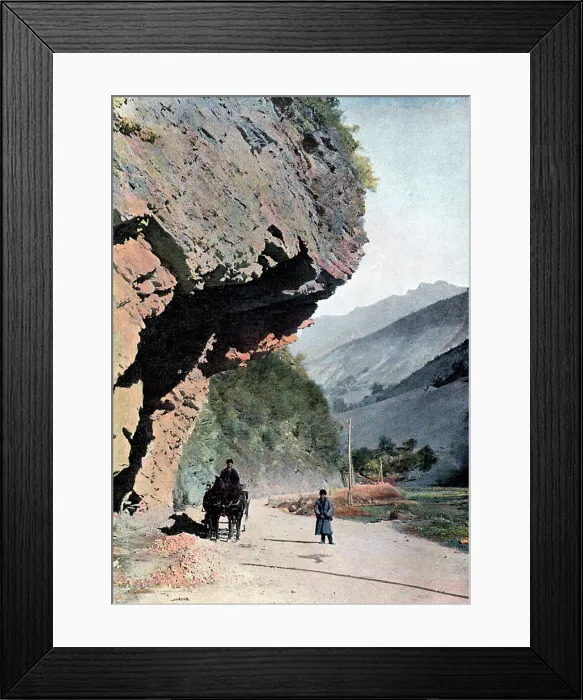 Framed Print : Rock close to the village of Annaour, c1890. Artist: Gillot Framed Print : Rock close to the village of Annaour, c1890. Artist: Gillot