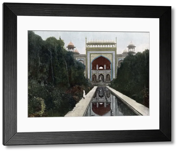Framed Print : Gateway to the Taj Mahal, Agra, Uttar Pradesh, India, c1890