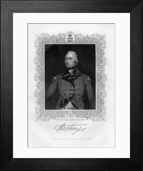 Framed Print : Francis Rawdon-Hastings (1754-1826), 1st Marquis of Hastings, 19th century. Artist: G Parker Framed Print : Francis Rawdon-Hastings (1754-1826), 1st Marquis of Hastings, 19th century. Artist: G Parker