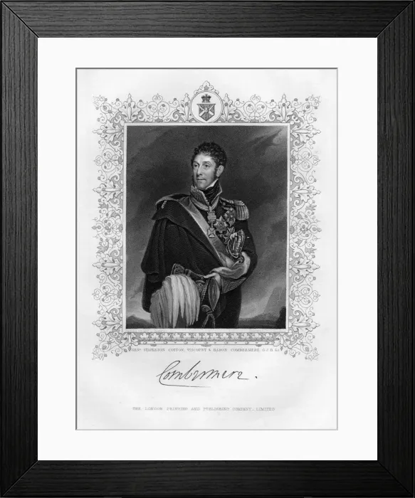 Framed Print : General Stapleton Cotton (1773-1865), 1st Viscount Combermere, 19th century. Artist: C Pearson Framed Print : General Stapleton Cotton (1773-1865), 1st Viscount Combermere, 19th century. Artist: C Pearson