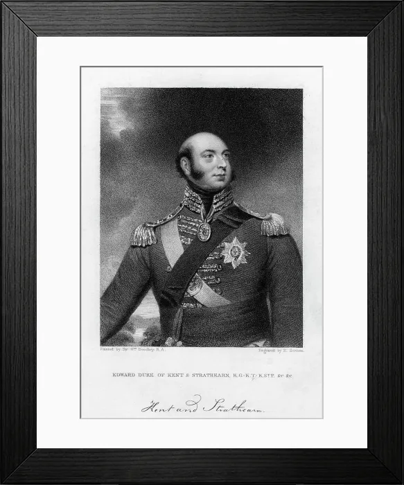 Framed Print : Prince Edward Augustus (1767-1820), Duke of Kent and Strathearn, 19th century. Artist: E Scriven Framed Print : Prince Edward Augustus (1767-1820), Duke of Kent and Strathearn, 19th century. Artist: E Scriven