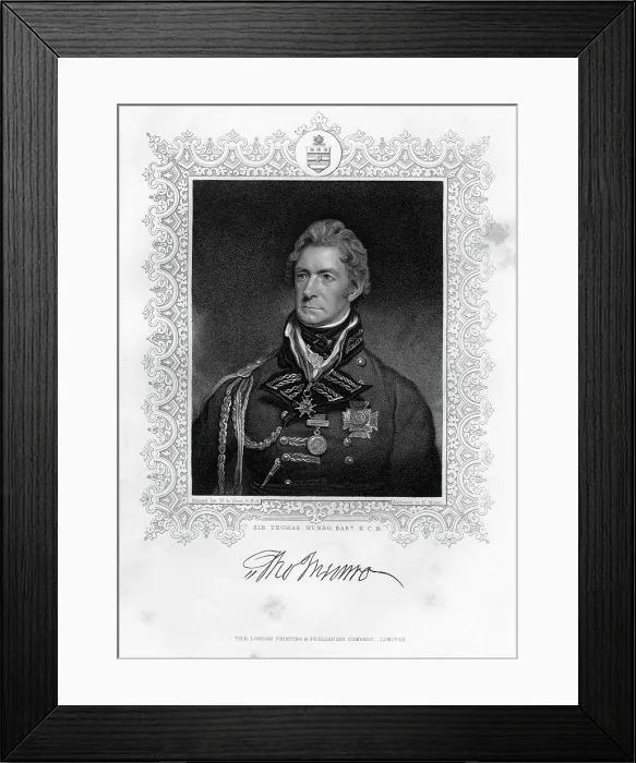 Framed Print : Sir Thomas Munro (1761-1827), Scottish soldier and statesman, 19th century. Artist: Henry Meyer Framed Print : Sir Thomas Munro (1761-1827), Scottish soldier and statesman, 19th century. Artist: Henry Meyer