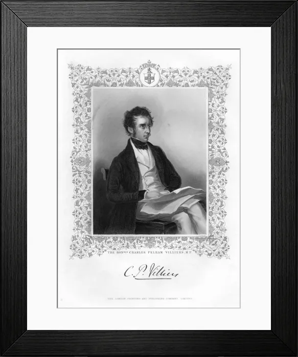 Framed Print : Charles Pelham Villiers (1802-1898), British lawyer and politician, 19th century. Artist: J Cochran Framed Print : Charles Pelham Villiers (1802-1898), British lawyer and politician, 19th century. Artist: J Cochran
