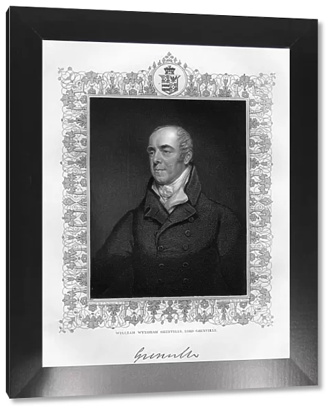 William Wyndham Grenville (1759-1834), 1st Baron Grenville, English politician, 19th century. Artist: TA Dean