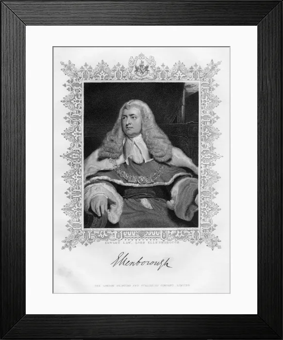 Framed Print : Edward Law (1750-1818), 1st Baron Ellenborough, English judge, 19th century. Artist: G Parker Framed Print : Edward Law (1750-1818), 1st Baron Ellenborough, English judge, 19th century. Artist: G Parker