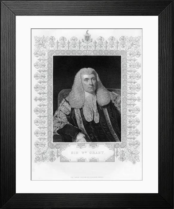 Framed Print : Sir William Grant (1752-1832), Scottish lawyer and politician, 19th century. Artist: WH Mote Framed Print : Sir William Grant (1752-1832), Scottish lawyer and politician, 19th century. Artist: WH Mote