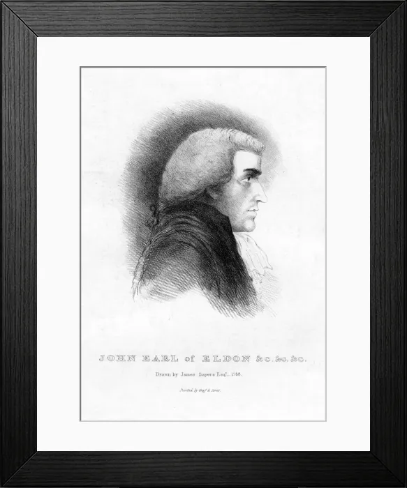 Framed Print : John Scott (1751-1838), 1st Earl of Eldon, Lord high Chancellor of Great Britain, 19th century Framed Print : John Scott (1751-1838), 1st Earl of Eldon, Lord high Chancellor of Great Britain, 19th century