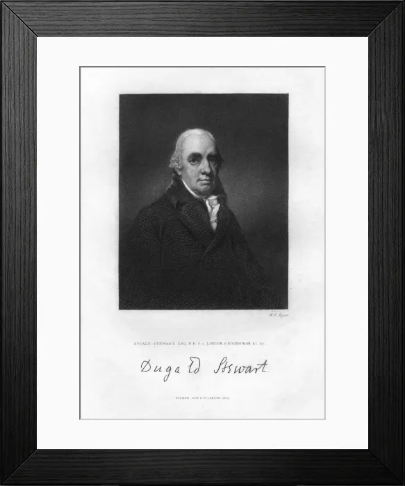 Framed Print : Dugald Stewart (1753-1828), Scottish philosopher, 19th century. Artist: WH Ligars Framed Print : Dugald Stewart (1753-1828), Scottish philosopher, 19th century. Artist: WH Ligars