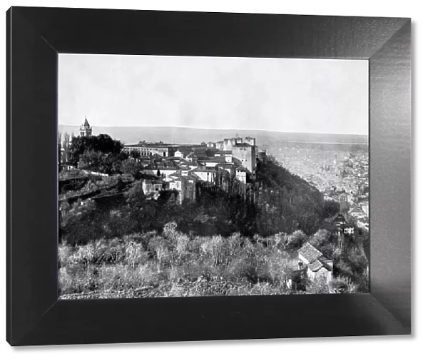 View of the Alhambra, Granada, Spain, 1893. Artist: John L Stoddard