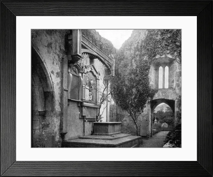 Framed Print : Muckross Abbey, Lakes of Killarney, Ireland, 1893. Artist: John L Stoddard Framed Print : Muckross Abbey, Lakes of Killarney, Ireland, 1893. Artist: John L Stoddard