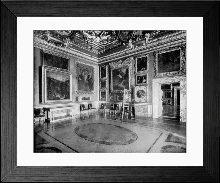 Framed Print : Hall of Saturn, Pitti Palace, Florence, Italy, 1893. Artist: John L Stoddard Framed Print : Hall of Saturn, Pitti Palace, Florence, Italy, 1893. Artist: John L Stoddard