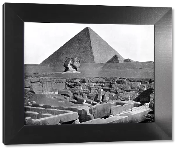 The Pyramids and Sphinx, Egypt, 1893. Artist: John L Stoddard