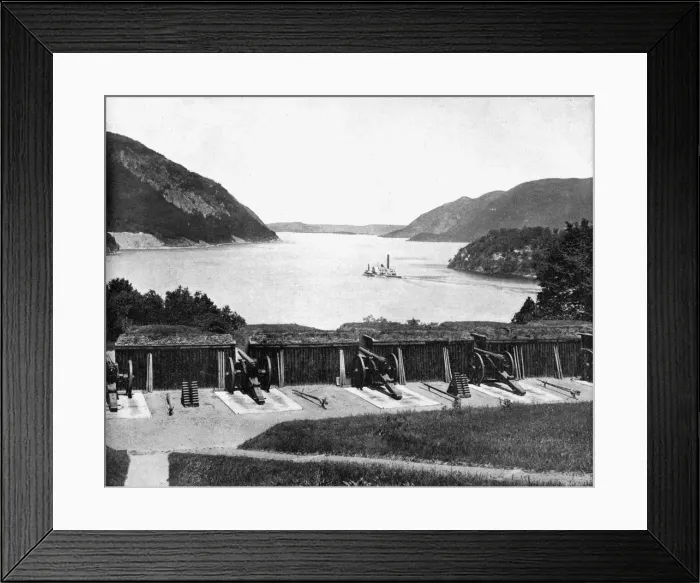 Framed Print : Up the Hudson River from West Point, New York, USA, 1893. Artist: John L Stoddard Framed Print : Up the Hudson River from West Point, New York, USA, 1893. Artist: John L Stoddard