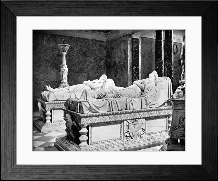 Framed Print : Mausoleum at Charlottenburg, Berlin, Germany, 1893. Artist: John L Stoddard Framed Print : Mausoleum at Charlottenburg, Berlin, Germany, 1893. Artist: John L Stoddard