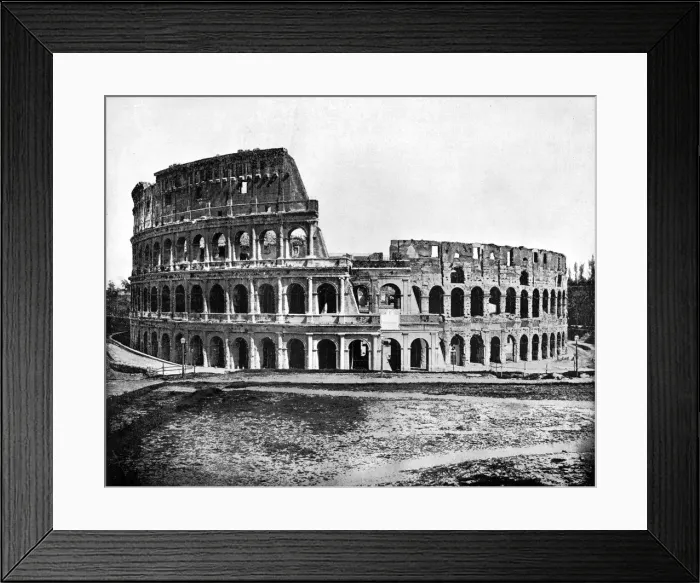 Framed Print : Exterior of the Colosseum, Rome, 1893. Artist: John L Stoddard Framed Print : Exterior of the Colosseum, Rome, 1893. Artist: John L Stoddard
