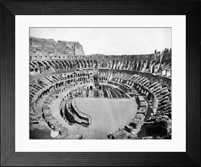 Framed Print : Interior of the Colosseum, Rome, 1893. Artist: John L Stoddard Framed Print : Interior of the Colosseum, Rome, 1893. Artist: John L Stoddard