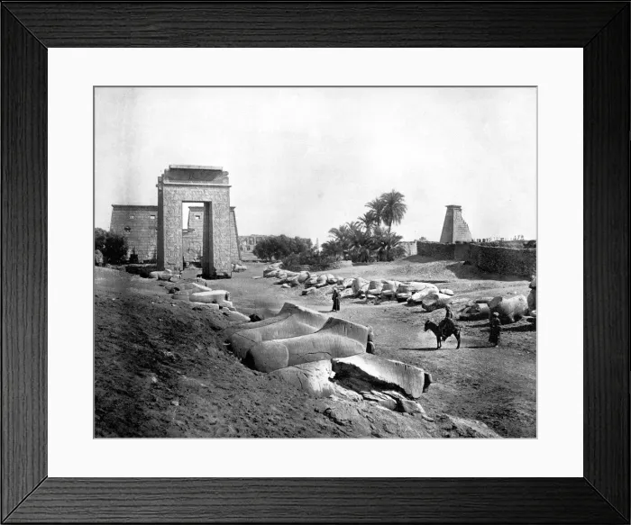 Framed Print : Avenue of Sphinxes, Karnak, Egypt, 1893. Artist: John L Stoddard Framed Print : Avenue of Sphinxes, Karnak, Egypt, 1893. Artist: John L Stoddard