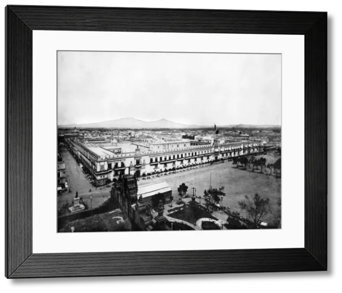 Framed Print : Panorama of the City of Mexico, 1893. Artist: John L Stoddard Framed Print : Panorama of the City of Mexico, 1893. Artist: John L Stoddard