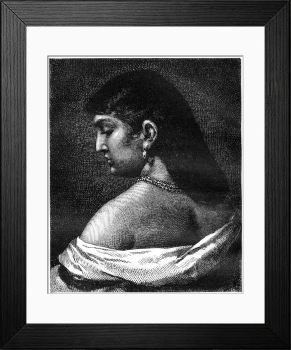 Framed Print : A woman from Trastevere, Rome, Italy, 19th century Framed Print : A woman from Trastevere, Rome, Italy, 19th century