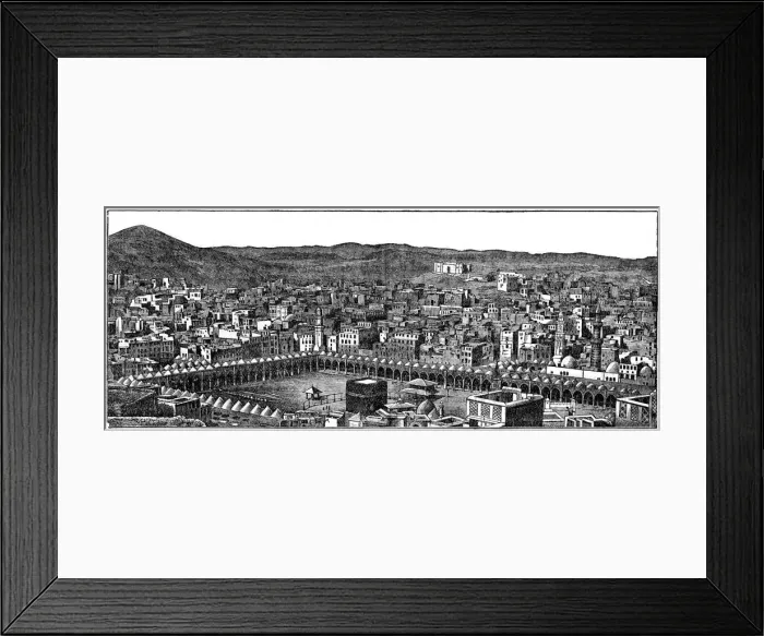 Framed Print : The Kaaba, Masjid al-Haram mosque, Mecca, 1877 Framed Print : The Kaaba, Masjid al-Haram mosque, Mecca, 1877